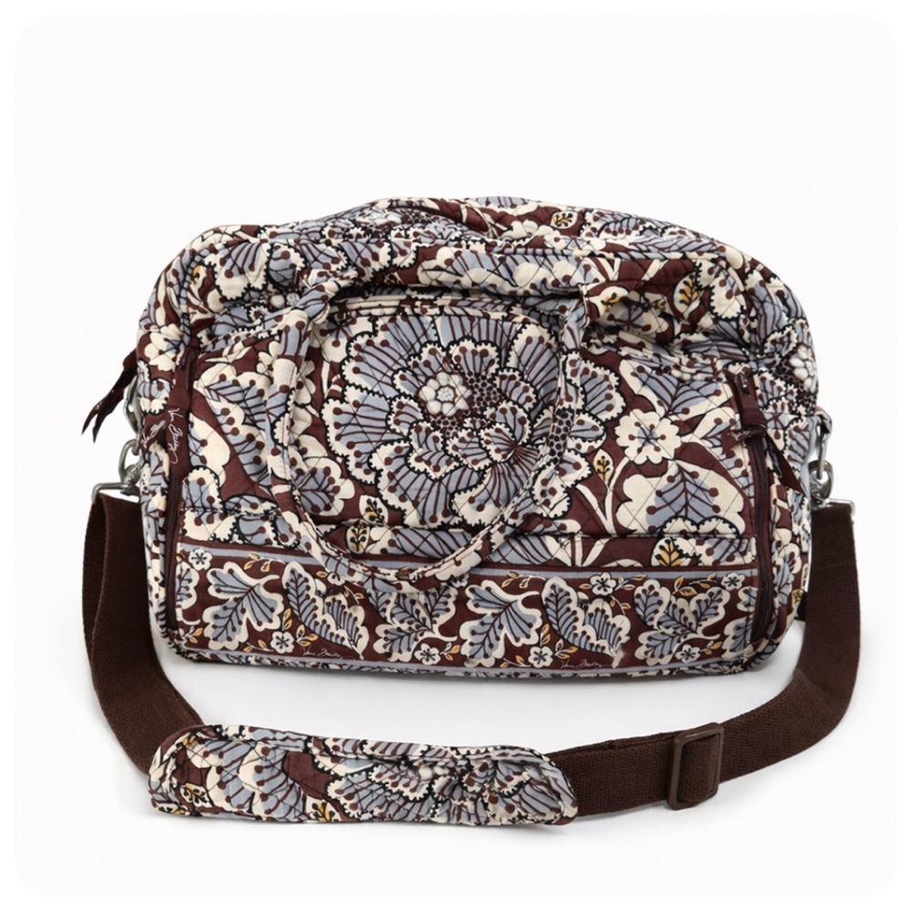 Vera Bradley, Metropolitan Floral Patterned Slate Blue Women's Travel Bag